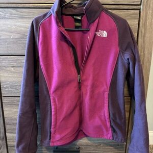 The North Face Magenta and Plum Fleece Jacket